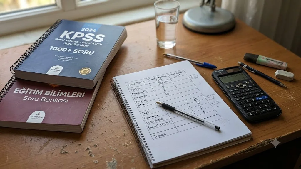 KPSS soru dağılımı: hangi konudan kaç soru çıkıyor? (2026) için kapak görseli